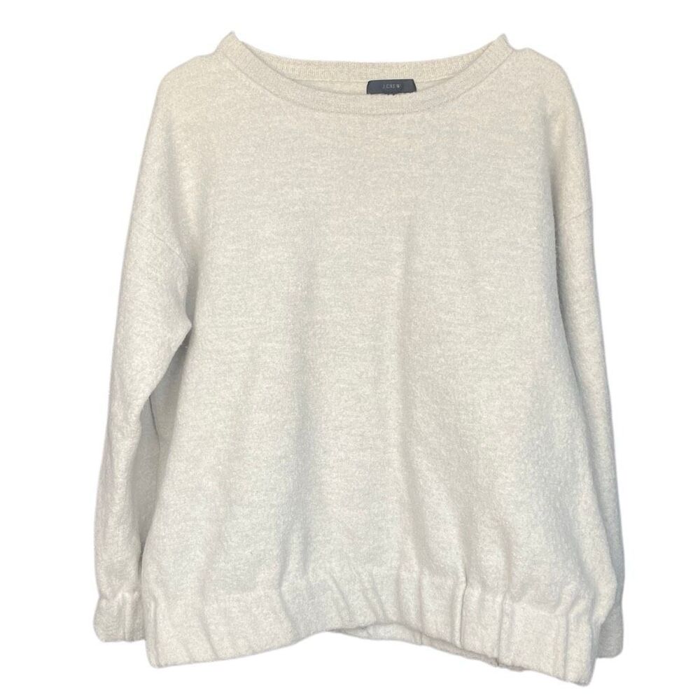 J. Crew Oversized Dolman Sleeve 100% Merino Wool Scoop Neck Sweater S #762